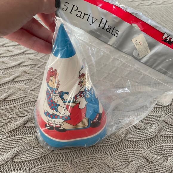 NEW Vintage Raggedy Ann & Andy Party Hats - Picture 1 of 6